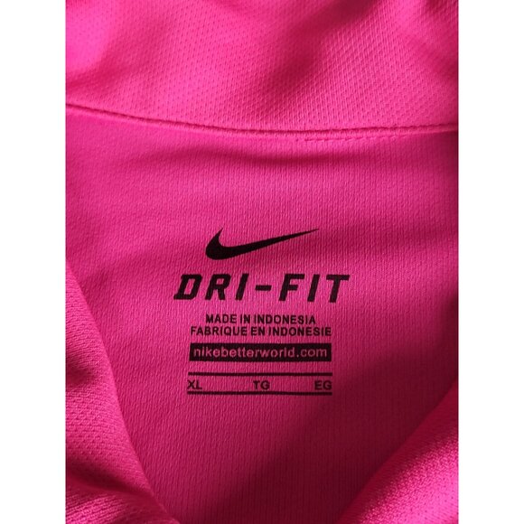 Nike Dri-Fit Polo Men Sz XL Pink BSN Sports Preppy Tennis Athleisure Sportswear‎ - Picture 7 of 9